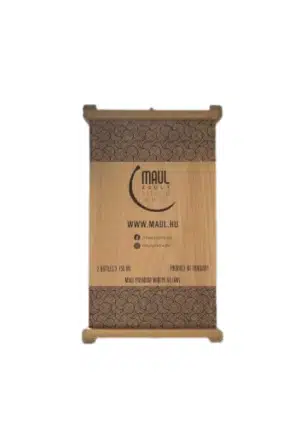 Fa díszdoboz csatos - 2 palack