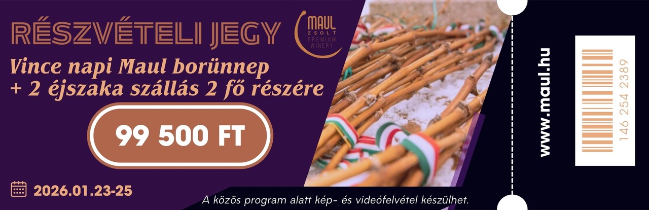 Vince napi Maul borünnep + 2 éjszaka szállás, 2 fő részére